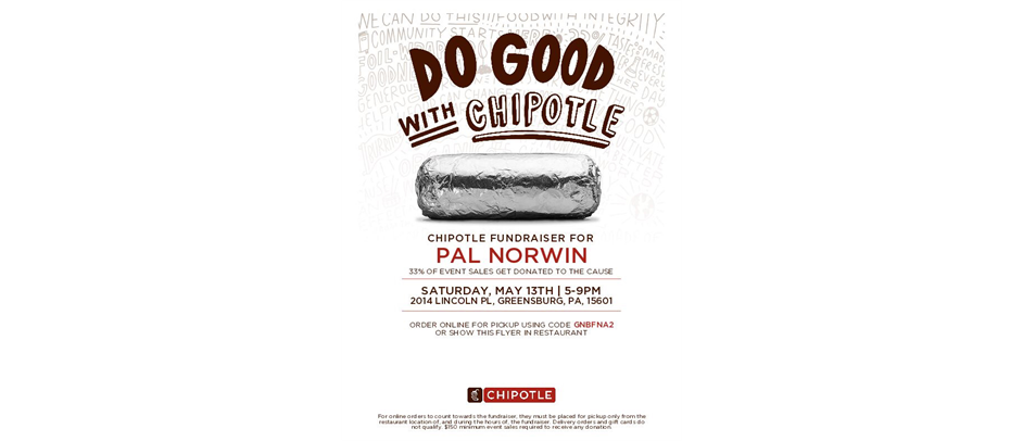 Chipotle Fundraiser Saturday May 13 5-9PM